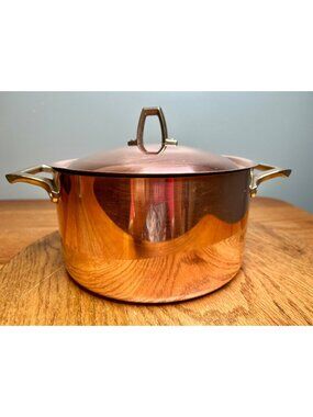 Paul Revere  3 Qt. Copper Dutch Oven/Stock Pot, 1801 Signature Edition, with Lid